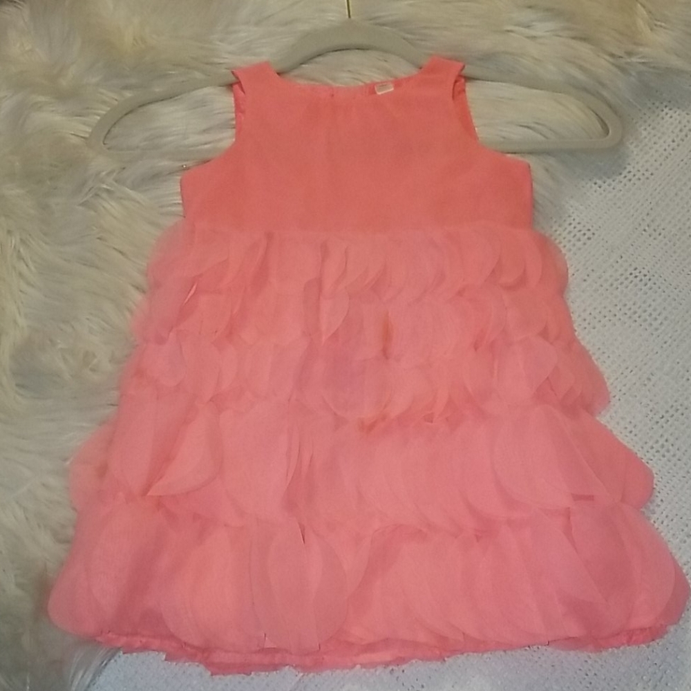 Perfectly Peach Scalloped Princess Dress